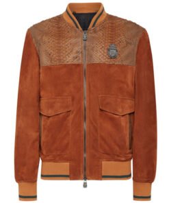BILLIONAIRE PYTHON SUEDE BOMBER