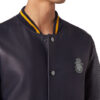 BILLIONAIRE PYTHON LEATHER MIX BOMBER - Product View