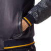 BILLIONAIRE PYTHON LEATHER MIX BOMBER - Product View