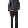 BILLIONAIRE PYTHON LEATHER MIX BOMBER - Product View