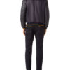 BILLIONAIRE PYTHON LEATHER MIX BOMBER - Side View