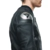 Black AVRO 5 LEATHER JACKET - Product View