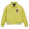 Avirex Leather Jacket Limeaide Yellow