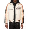 White Avirex City Racer Jacket - Product View