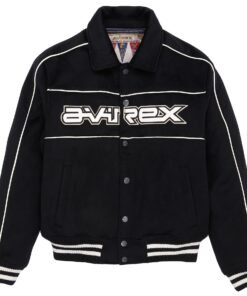 USA Jackets Co Avirex Woolrider Jacket Black & White