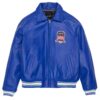 Avirex Leather Jacket Cobalt