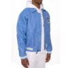 Avirex Denim Blue Leather Jacket - Detail View