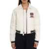 White AVIREX CROPPED ICON JACKET SNOW WHITE - Product View