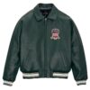 Avirex Leather Jacket Hunter Green