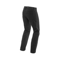 Black DAINESE CLASSIC REGULAR TEX PANTS BLACK - Side View
