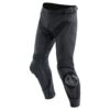 Black DAINESE DELTA 4 LEATHER PANTS - Front View