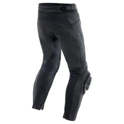 Black DAINESE DELTA 4 PERFORATED LEATHER PANTS - Side View