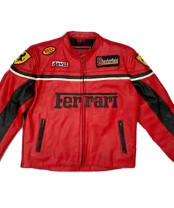 Ferrari Racing Leather Jacket