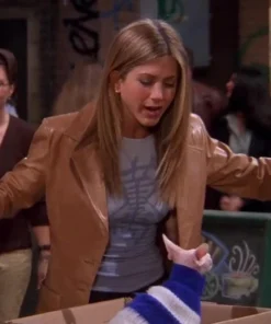 JENNIFER ANISTON FRIENDS SEASON 5 LEATHER BLAZER