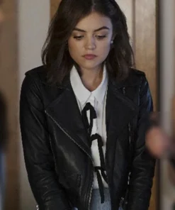 LUCY HALE PRETTY LITTLE LIARS LEATHER JACKET