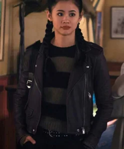 LEAH NEWIS NANCY DREW LEATHER JACKET