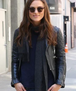 KEIRA KNIGHTLEY LEATHER JACKET