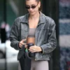 HAILEY BALDWIN BIEBER LEATHER JACKET