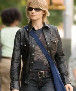 JODIE FOSTER THE BRAVE ONE LEATHER SHIRT