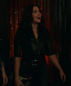 KATIE STEVENS THE BOLD TYPE LEATHER JACKET