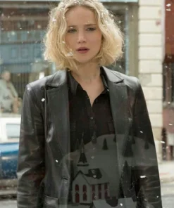 JENNIFER LAWRENCE JOY LEATHER BLAZER