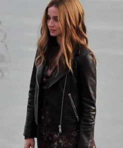 ANA DE ARMAS GHOSTED LEATHER JACKET