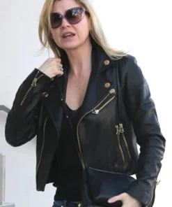 ELLEN POMPEO LEATHER JACKET