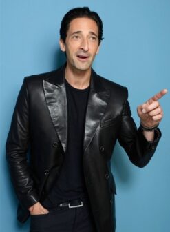 Adrien Brody Leather Blazer