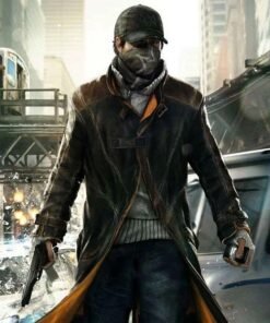 Aiden Pearce Watch Dog Leather Trench Coat