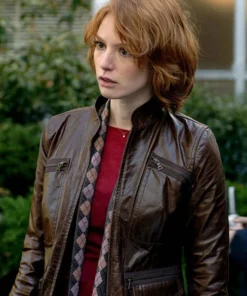 ALICIA WITT 88 MINUTES LEATHER JACKET