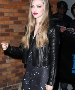 AMANDA SEYFRIED LEATHER JACKET