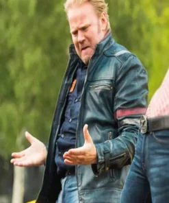 ANDERS BAASMO CHRISTIANSEN ASPHALT BURNING LEATHER JACKET