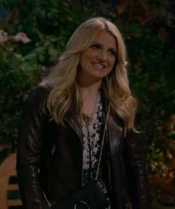 ANNALEIGH ASHFORD B POSITIVE LEATHER JACKET