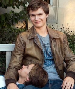 ANSEL ELGORT THE FAULT IN OUR STARS LEATHER JACKET
