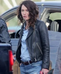 LENA HEADEY 9 BULLETS LEATHER JACKET