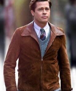 BRAD PITT ALLIED LEATHER JACKET