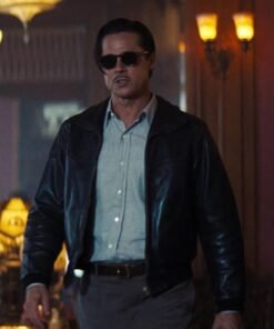 BRAD PITT BABYLON LEATHER JACKET