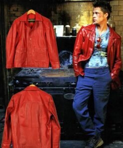BRAD PITT FIGHT CLUB LEATHER JACKET