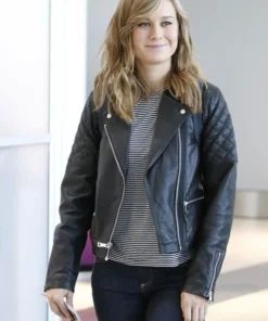 BRIE LARSON LEATHER JACKET