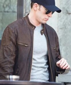 CAPTAIN AMERICA CIVIL WAR CHRIS EVANS LEATHER JACKET