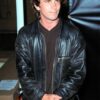 CHRISTIAN BALE LEATHER JACKET - Front View