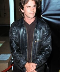 CHRISTIAN BALE LEATHER JACKET