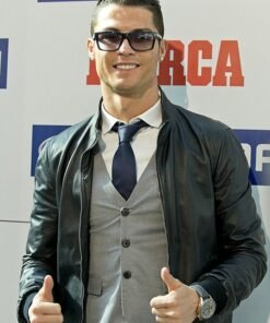 Cristiano Ronaldo Pichichi Award Leather Jacket