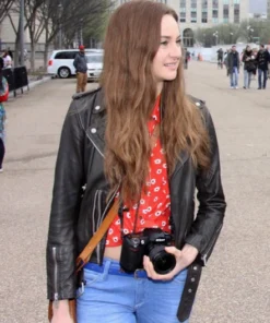 SHAILENE WOODLEY SNOWDEN LEATHER JACKET