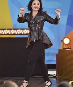 DEMI LOVATO LEATHER JACKET