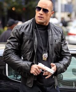 DWAYNE JOHNSON THE OTHER GUYS LEATHER JACKET