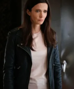ELIZABETH TULLOCH SUPERMAN AND LOIS LEATHER JACKET
