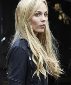 LAURA VANDERVOORT BITTEN LEATHER JACKET