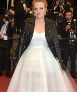 ELISABETH MOSS LEATHER JACKET
