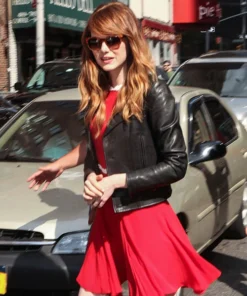 EMMA STONE LEATHER JACKET